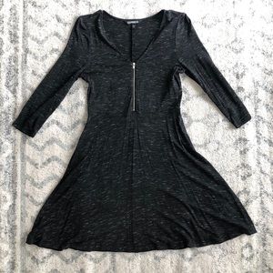 Express Heathered Black Dress